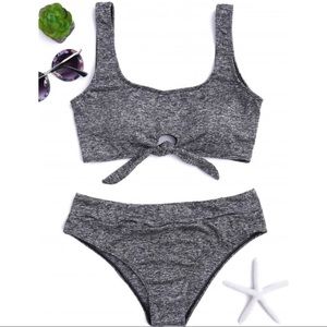 NWOT Tie Front Bikini Set